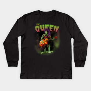 Psychobilly Queen Ivy Kids Long Sleeve T-Shirt